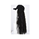 Woman Girl Duck Tongue Cap Wig Hat Light Long Halloween Party Curly Club