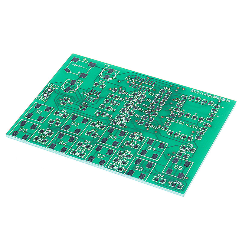 DIY SMD 8-way Digital Responder Kit Electronic Answer Device Production Kit Circuit Board Training Parts