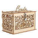 Wooden Wedding Post Box Weddings Reception Card Box With Lock Party Decoration