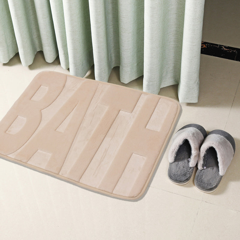 Coral Fleece Memory Foam Mats Bathroom Absorbent Non-slip Shower Rugs Carpet