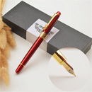 Hero 8608 Luxurious Business Fountain Pen 0.7mm Nib Full Metal Chinese Dragon Writing Pen Signing Pen Office School Stationery Supplies Gift for Friends Families