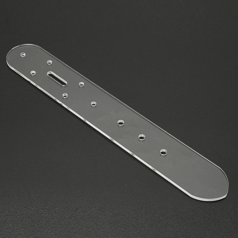 5pc Leather Craft Acrylic Belt Billet Buckle Head End Templates Tool Set