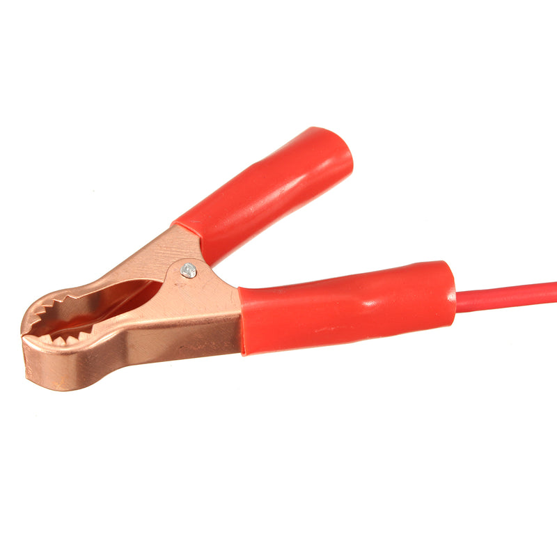 DANIU 2Pcs 15A Banana Plug to 80mm Car Battery Clip Clamp Power Alligator Clips Cable