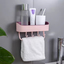 Multifunctional Free-Perforated Wall Hanging Large Space Storage Baskets with Removable Hook