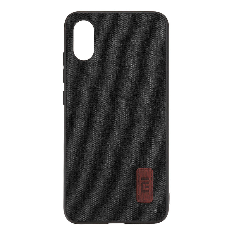Bakeey Luxury Fabric Splice Soft Silicone Edge Shockproof Protective Case For Xiaomi Mi8 Pro / Xiaomi Mi8 Explorer Edition