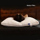 Honana PT-303 100% Feather Velvet Cotton Filled Bedding Soft Pillow White Healthy Nursing Neck Hotel Pillow