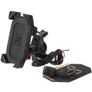 12-24V2.1A Universal Phone GPS USB Chargeable Holder For Electric Scooters Motorcycle Bike Bicycle