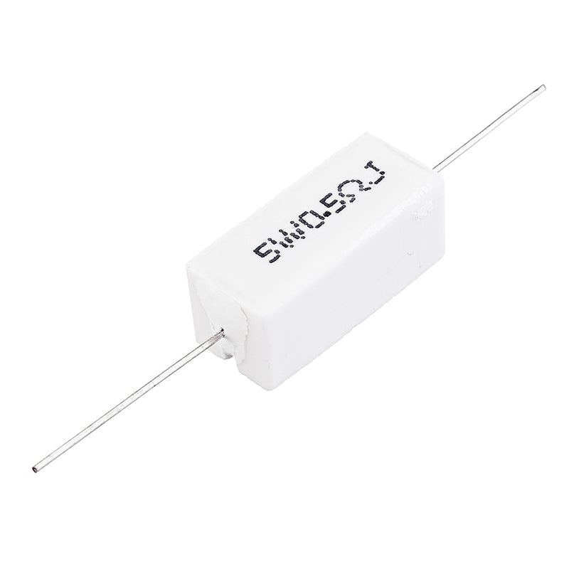 50pcs BPR56 5W 0.5R 0.5 Ohm 5w Non-inductive Ceramic Cement Resistor Wirewound Resistance