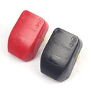 FOXSUR Red and Black Pure Copper Car Battery Terminal Block Clip