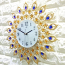 38x38cm Iron Art Gold Wall Clock European Style Quartz Wall Clock For Living-room Bedroom Office