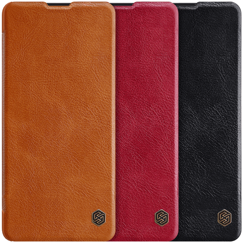 NILLKIN Flip Bumper Shockproof Card Slot Holder Full Cover PU Leather Vintage Protective Case for Samsung Galaxy Note10 Lite