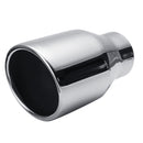63mm-102mm Chrome Stainless Steel Car Round Rear Pipe Tail Exhaust Muffler Tip