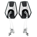 8mm 10mm Motorcycle Universal Rear View Side Mirrors Aluminum Alloy 5 Colors