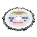Drillpro 4-1/2 Inch Grinder Chain Disc 22mm Arbor 13T Wood Carving Disc 115mm For 115 Angle Grinder
