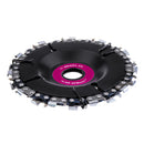 Drillpro 4 Inch Steel Grinder Chain Disc 22 Tooth Wood Carving Disc for 100 115 Angle Grinder