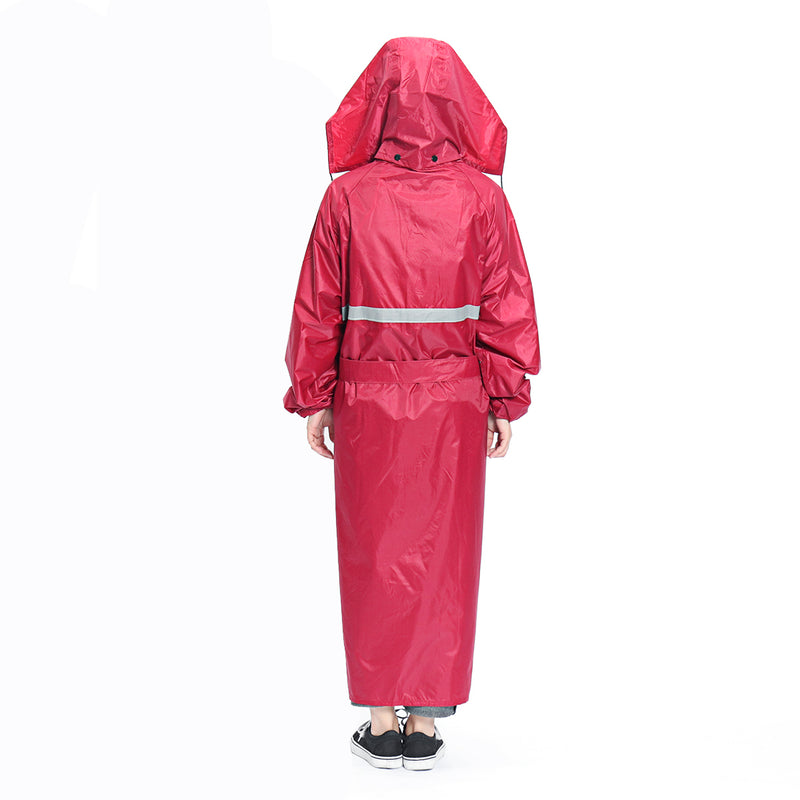 Hooded Raincoat Waterproof Lightweight Rain Jacket Outdoor Cape Coat Raincover