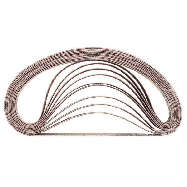 10pcs 10x330mm 60 to 600 Grit Sanding Belt for Flush Belt Machines Polishing Grind Machine