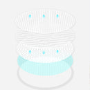 XIAOMI RUSHAN 100Pcs Breathable Anti-Galactorrhea Pad 2mm Thin Breastfeeding Disposable Anti-overflow Nursing Breast Pads