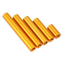 Suleve M3AR6 M3 Aluminum Alloy Standoff Studs 10-35mm Gold Round PCB Board Spacers Standoffs 10pcs