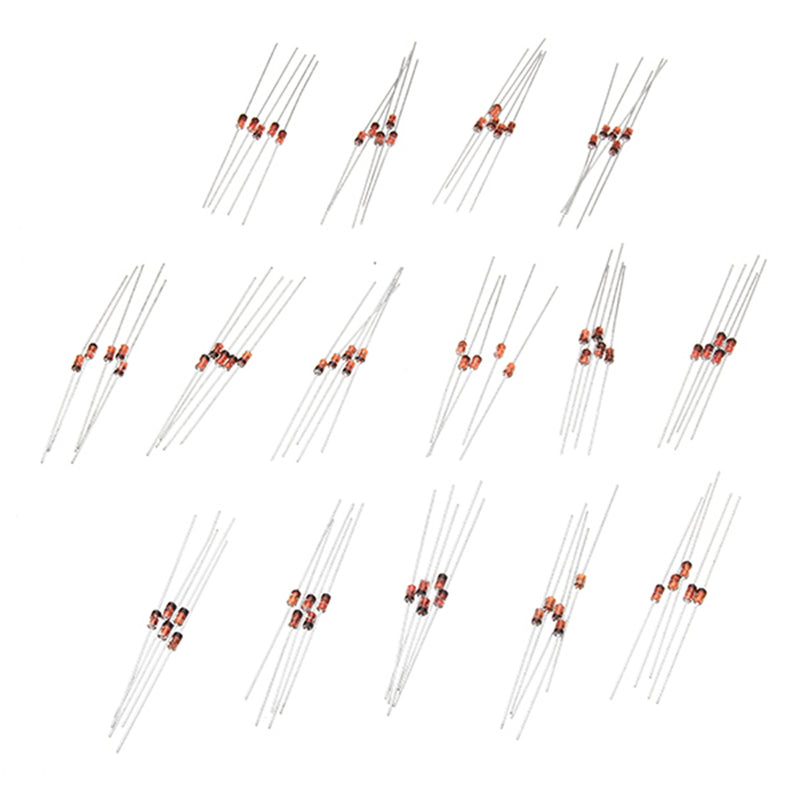 750Pcs 1W Zener Diode DO-41 3V-30V 15 Values Assortment Kit For Electronic DIY Kit