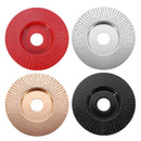 Drillpro 110mm Tungsten Carbide Wood Shaping Disc Carving Disc 22mm Bore Sanding Grinder Wheel for 115 125 Angle Grinder