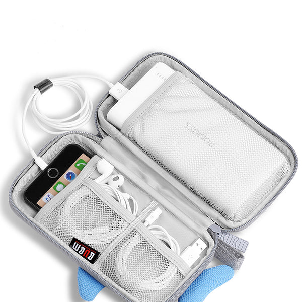 BUBM Portable 20000mAh Cartoon Power Bank Bag Charger USB Cable Storage Pouch Digital Storage Bag