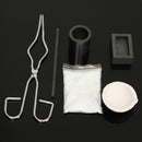 6Pcs Gold Silver Crucible Melting Borax Tongs Rod Graphite Ingot Mold Casting Kits