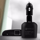 FONKEN Dual USB 30W 2 Port Car Charger Quick Charge 3.0 Digital Real-time Display USB Car Charger