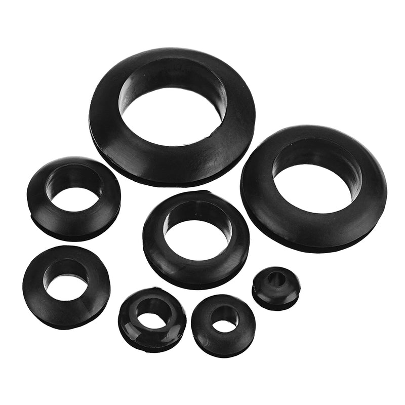 Suleve MXRW4 200Pcs Rubber Wires Harness Grommets Protect Wires Rubber Ring Sealing Grommet 3-20mm