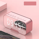 Bakeey G10 Mirror Clock Wireless bluetooth Subwoofer Speaker with Mic Support FM Radio TF Card