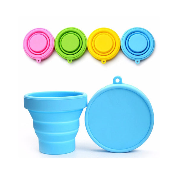 Portable Silicone Retractable Folding Cup Telescopic Collapsible Outdoor Sports Camping Travel Mug