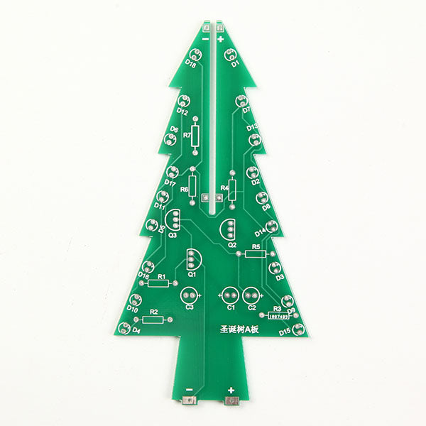 Geekcreit Christmas Tree LED Flash Kit With Transparent Cover DIY Electronic Kit
