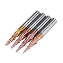 Drillpro R0.25/ R0.5/ R0.75/ R1.0 *20*D6*50 2 Flutes Taper Ball Nose End Mill HRC50 Milling Cutter