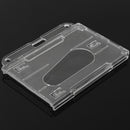 Multi Hard Plastic Horizontal 3Card Holder Transparent Clear Badge ID Cover