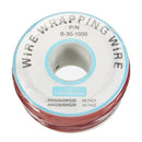 5pcs Red 0.55mm Circuit Board Single-Core Tinned Copper Wire Wrap Electronic Wire Jumper Cable