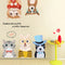 Miico XC9043 Animal Sticker Wall Sticker Living Room Bedroom Wall Decoration Sticker DIY Stickers