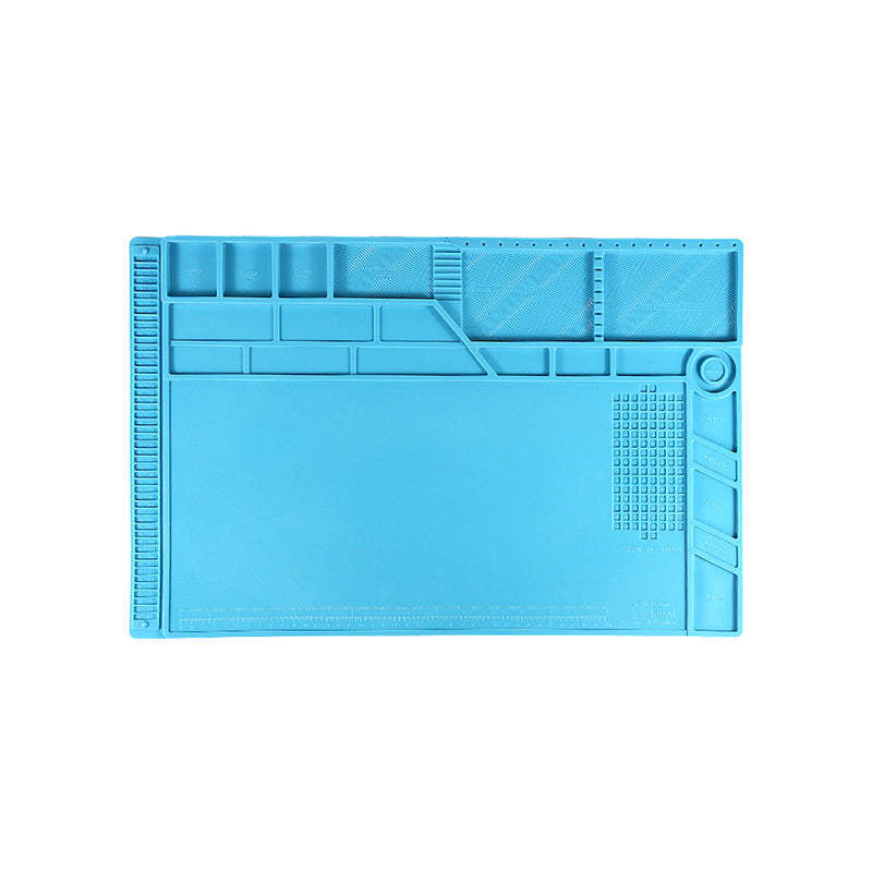 BSET S-180A1 550x350mm Anti-static Mat Heat Insulation Soldering Mobile Phone Repair Pad Work Table with Magnetic Parts Adsorption