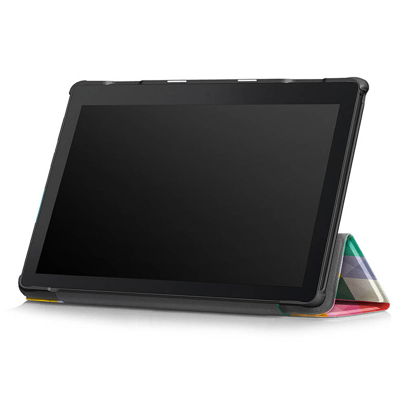 Tri-Fold Printing Tablet Case Cover for Lenovo Tab E10 Tablet - Cubicity