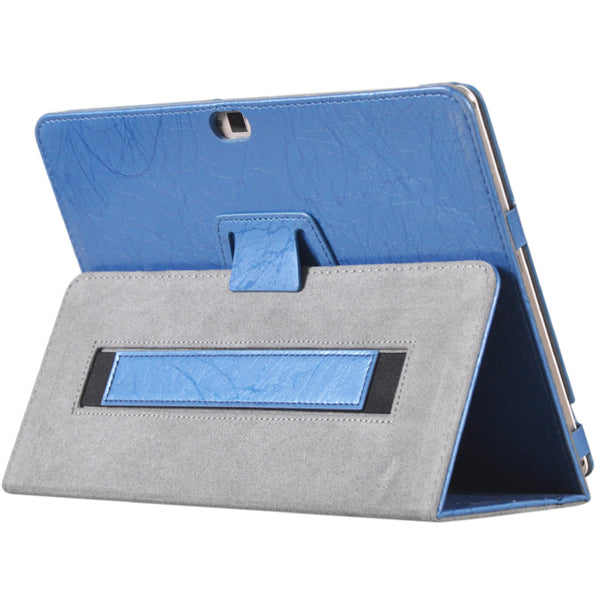 PU Leather Case Folding Stand Cover For 10.1 inch ALLDOCUBE Cube Free Young X7 Tablet Blue