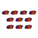 Drillpro 10pcs ZQMX3N11-1E Blue Nano Carbide Insert for Mill Cutter CNC Tool