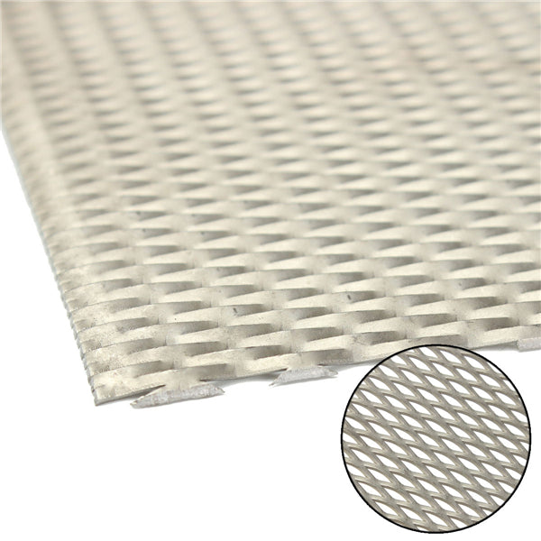 300x200mm Titanium Metal Mesh Perforated Diamond Holes Plate 1mm