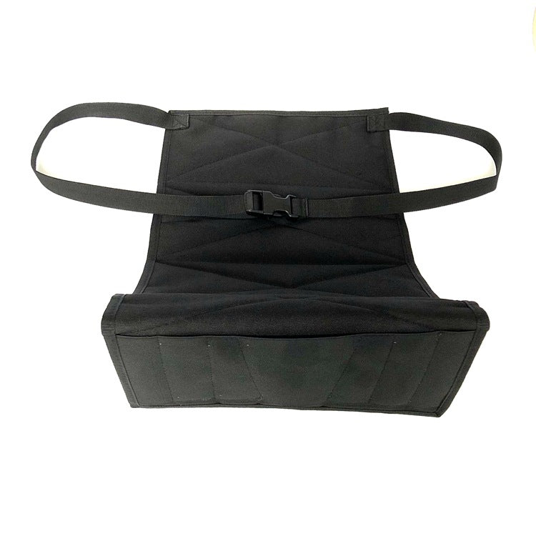Nylon 61x30CM Outdoor Car Seat Tactical Bag Molle Car Seat Cushion Bag-Black