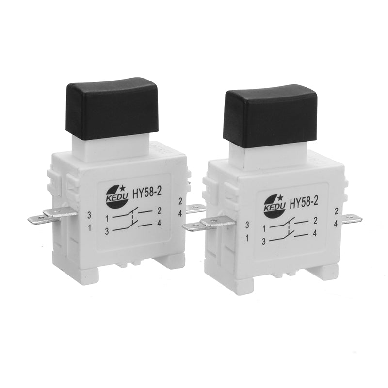 KEDU HY58-2 16/19A 250/127V Electric Push Button Trigger Switch with Brake