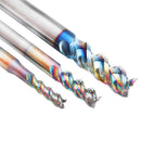 Drillpro 3-10mm DLC Colorful End Mill For Aircraft Aluminum Upgrade Milling Cutter CNC Machine Tool