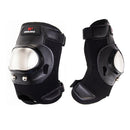 Wosawe 1 Pair Outdoor Cycling Protective Gear Stainless Steel Knee Pad Sports Elbow Knee Safety Equipment