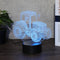 Tractor Drag Racing 3D Night Light Colorful LED USB Lamp Touch Remote Controller