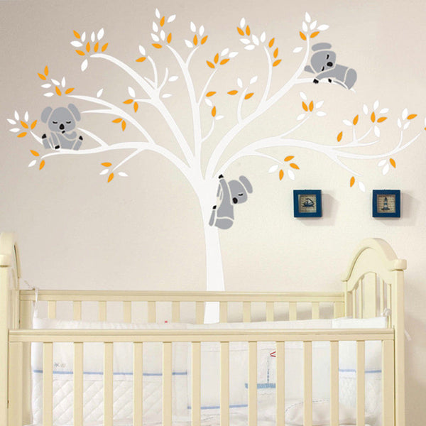 Removable Mural Koala Tree Wall Sticker Kids Decals Home Room Nursery