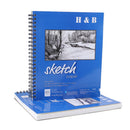 H&B 9x12 HB-SPSW003 Pictorial Bi-Coil Sketch Painting Paper Or Professional Art
