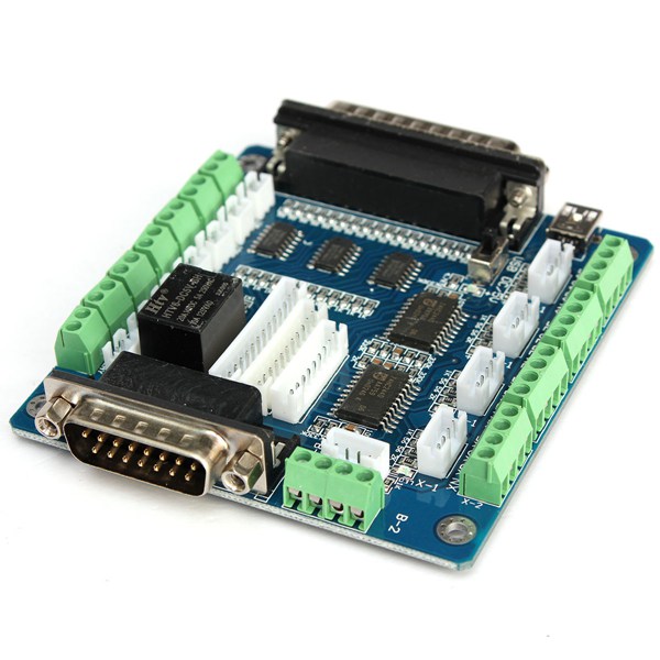 MACH3 5-Axis Stepper Motor Control Board CNC Interface Driver Board