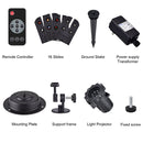 16Patterns Remote Control LED Stage Light Waterproof Moving Sparkling Landscape Halloween Lamp